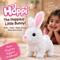Hoppi Walking & Jumping Rabbit Toy with Sound for Kids | (Free 2 AA Batteries Included)